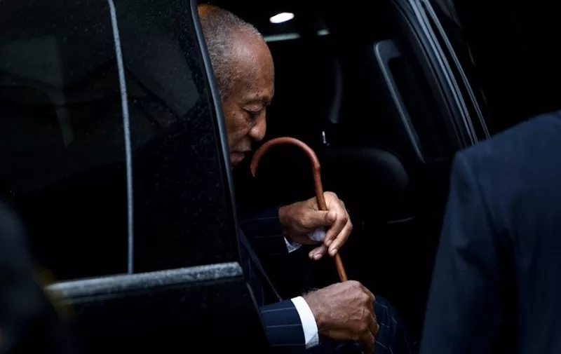 Comedian Bill Cosby arrives for a second day of a sentencing hearing at the Montgomery County Courthouse September 25, 2018 in Norristown, Pennsylvania.
Disgraced television icon Bill Cosby risks being sentenced to a maximum punishment of 10 years on September 25, 2018 after the Canadian woman whom he sexually assaulted appealed for "justice" from a US court. The frail 81-year-old -- once beloved as "America's Dad" -- became the first celebrity of the #MeToo era convicted of a sex crime, for drugging and molesting Andrea Constand, a former university basketball administrator, at his Philadelphia mansion in January 2004.
 / AFP PHOTO / Brendan Smialowski