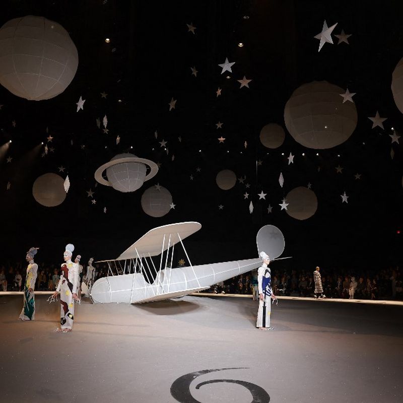 NEW YORK, NEW YORK - FEBRUARY 14: A view of the runway at the Thom Browne show during New York Fashion Week: The Shows at The Shed on February 14, 2023 in New York City.   Arturo Holmes/Getty Images/AFP (Photo by Arturo Holmes / GETTY IMAGES NORTH AMERICA / Getty Images via AFP)
