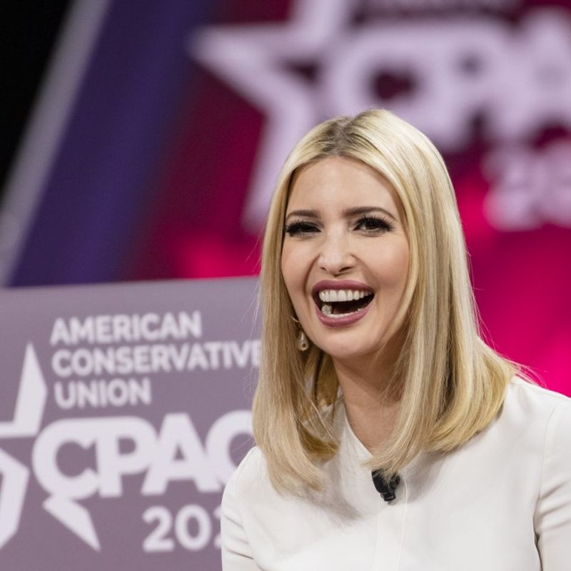 NATIONAL HARBOR, MD - FEBRUARY 28: Ivanka Trump, daughter of and Senior Advisor to U.S. President Donald Trump, speaks at the Conservative Political Action Conference 2020 (CPAC) hosted by the American Conservative Union on February 28, 2020 in National Harbor, MD.   Samuel Corum/Getty Images/AFP