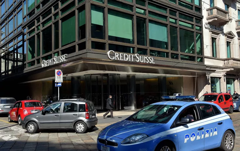 Italy, Milan - 2017.Credit Suisse bank,Image: 663837664, License: Rights-managed, Restrictions: * France, Germany and Italy Rights Out *, Model Release: no