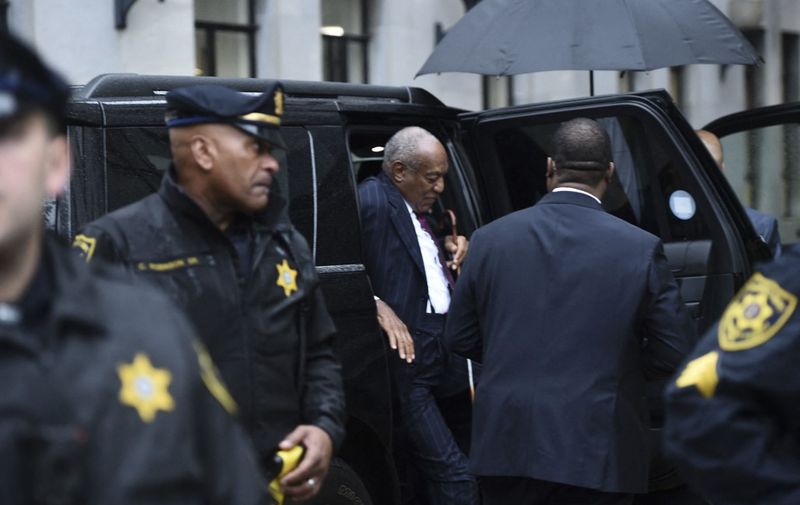 Comedian Bill Cosby arrives for a second day of a sentencing hearing at the Montgomery County Courthouse September 25, 2018 in Norristown, Pennsylvania. Disgraced television icon Bill Cosby risks being sentenced to a maximum punishment of 10 years on September 25, 2018 after the Canadian woman whom he sexually assaulted appealed for "justice" from a US court. The frail 81-year-old -- once beloved as "America's Dad" -- became the first celebrity of the #MeToo era convicted of a sex crime, for drugging and molesting Andrea Constand, a former university basketball administrator, at his Philadelphia mansion in January 2004. (Photo by Brendan SMIALOWSKI / AFP)