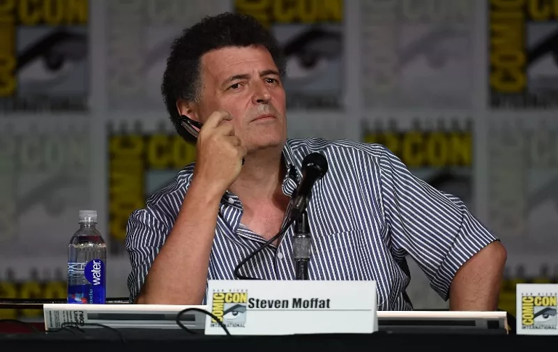 SAN DIEGO, CA - JULY 09: Writer/producer Steven Moffat speaks onstage at the "Sherlock" panel during Comic-Con International 2015 at the San Diego Convention Center on July 9, 2015 in San Diego, California.   Ethan Miller/Getty Images/AFP