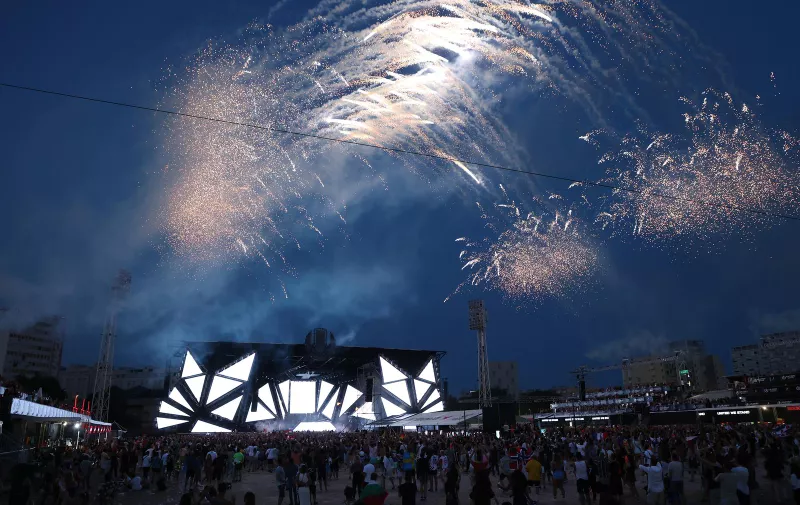 09.07.2023; Split- zadnji dan Ultra festivala, sam kraj festivala oznacio je vatromet Photo: Ivana Ivanovic/PIXSELL