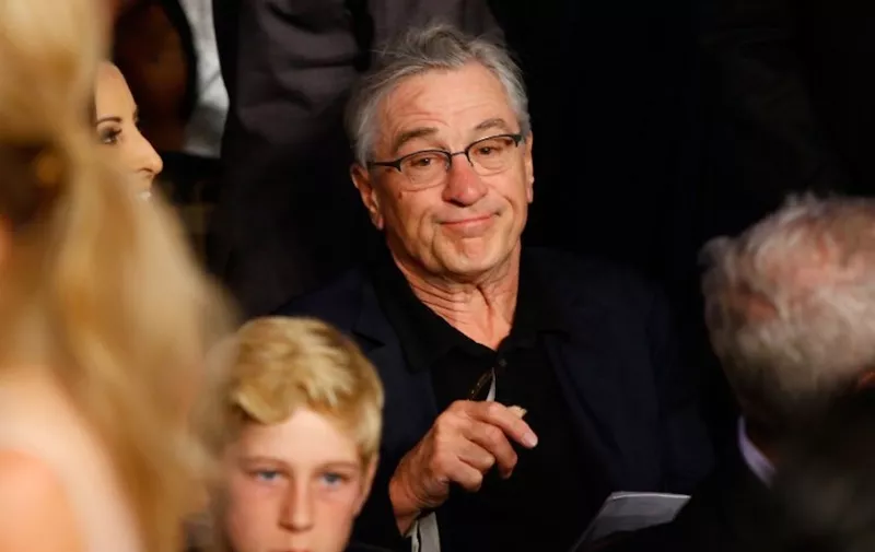 LAS VEGAS, NV - MAY 02: Robert De Niro attends the welterweight unification championship bout on May 2, 2015 at MGM Grand Garden Arena in Las Vegas, Nevada.   Al Bello/Getty Images/AFP