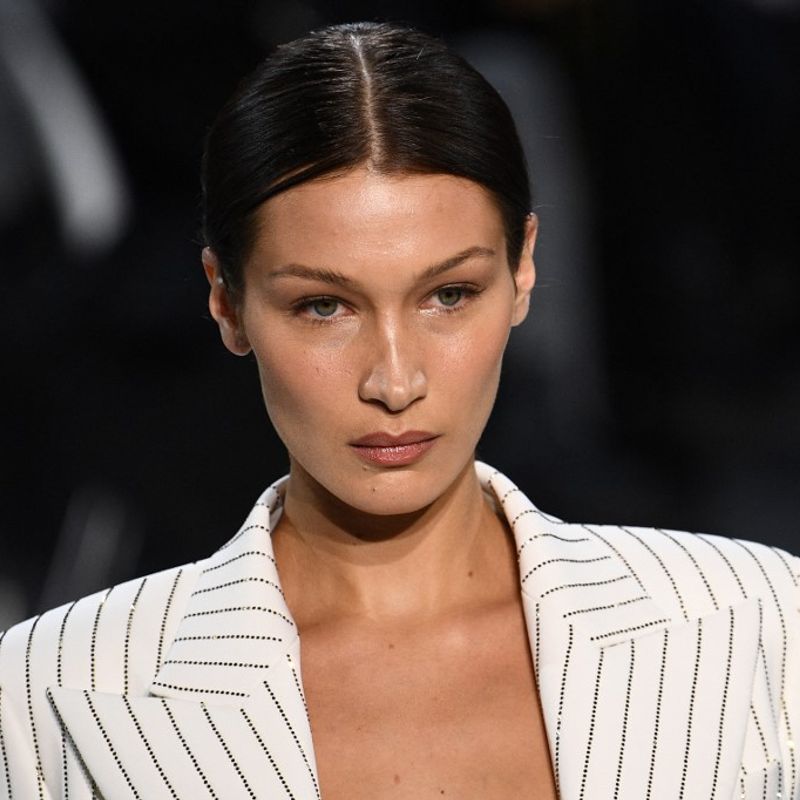 US model Bella Hadid presents a creation by Alexandre Vauthier during the Women's Spring-Summer 2020 Haute Couture collection fashion show in Paris, on January 21, 2020. (Photo by Anne-Christine POUJOULAT / AFP)