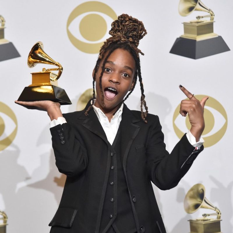 LOS ANGELES, CALIFORNIA - JANUARY 26: Koffee, winner of Best Reggae Album, poses in the press room during the 62nd Annual GRAMMY Awards at STAPLES Center on January 26, 2020 in Los Angeles, California.   Alberto E. Rodriguez/Getty Images for The Recording Academy/AFP