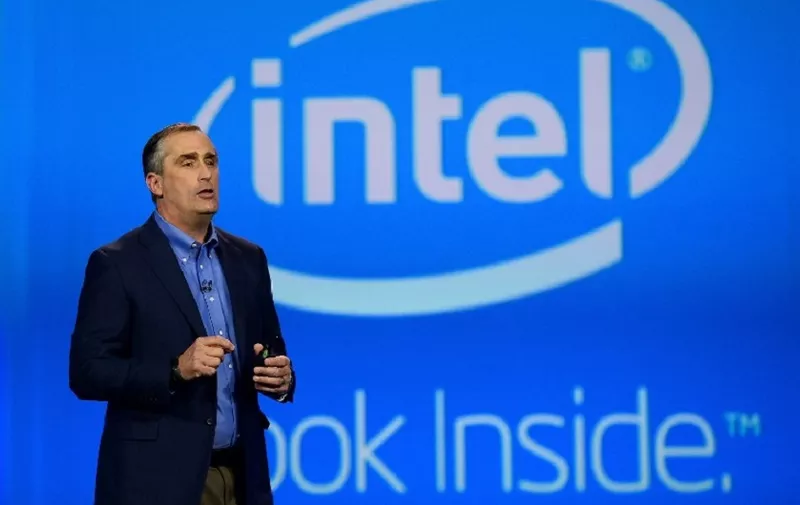 LAS VEGAS, NV - JANUARY 06: Intel Corp. CEO Brian Krzanich delivers a keynote address at the 2014 International CES at The Venetian Las Vegas on January 6, 2014 in Las Vegas, Nevada. CES, the world's largest annual consumer technology trade show, runs from January 7-10 and is expected to feature 3,200 exhibitors showing off their latest products and services to about 150,000 attendees.   Ethan Miller/Getty Images/AFP