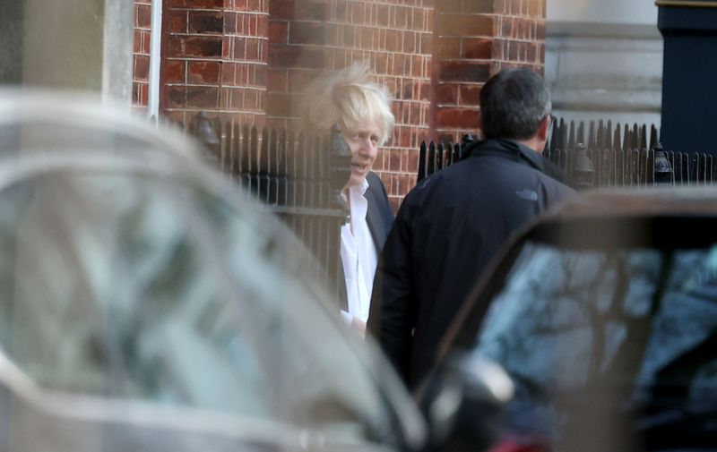 Dec 10, 2021 - London, England, UK - Pic shows Prime Minister Boris Johnson, seen leaving the back of Downing Street yesterday afternoon (Credit Image: © Bradley Page/Daily Mail/dmg media Licensing),Image: 647260323, License: Rights-managed, Restrictions: , Model Release: no, Credit line: Profimedia