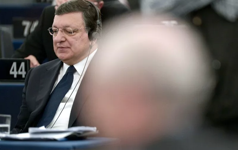 European Commission President Jose Manuel Barroso attends a debate on the results of the June 26-27 European Council, on July 2, 2014 at the European Parliament in Strasbourg, eastern France. AFP PHOTO / FREDERICK FLORIN / AFP PHOTO / FREDERICK FLORIN
