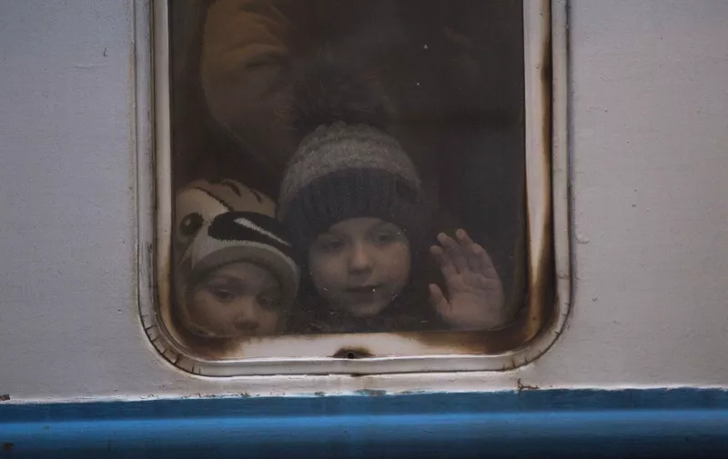 Refugee seen inside the train in Przemysl and Medyka on March 4, 2022.
Refugees From Ukraine In Poland, Przemysl - 05 Mar 2022,Image: 666448958, License: Rights-managed, Restrictions: , Model Release: no