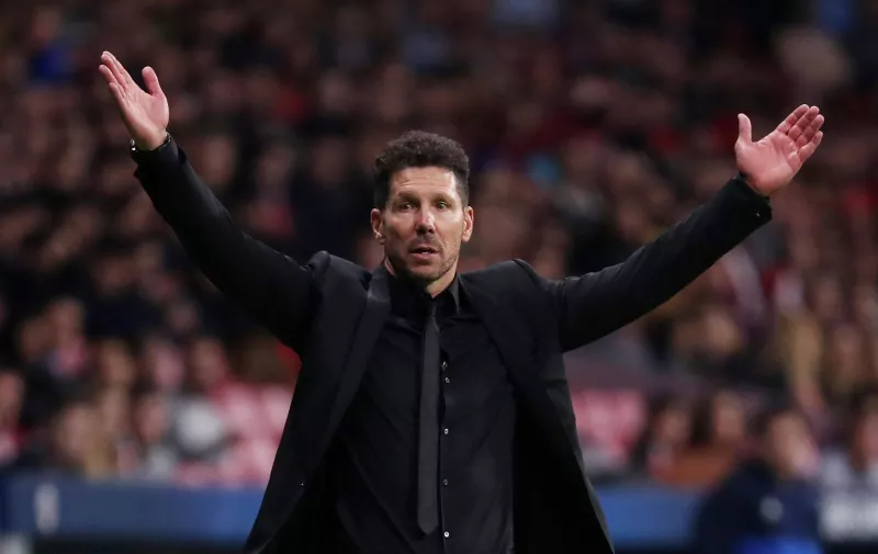 Champions League - Atletico Madrid vs Qarabag FK Soccer Football - Champions League - Atletico Madrid vs Qarabag FK - Wanda Metropolitano, Madrid, Spain - October 31, 2017 Atletico Madrid coach Diego Simeone REUTERS/Susana Vera PHOTO NEWS / PICTURE NOT INCLUDED IN THE CONTRACTS  only BELGIUM  MADRID Spain PUBLICATIONxNOTxINxFRAxBEL Copyright: xSusanaxVerax