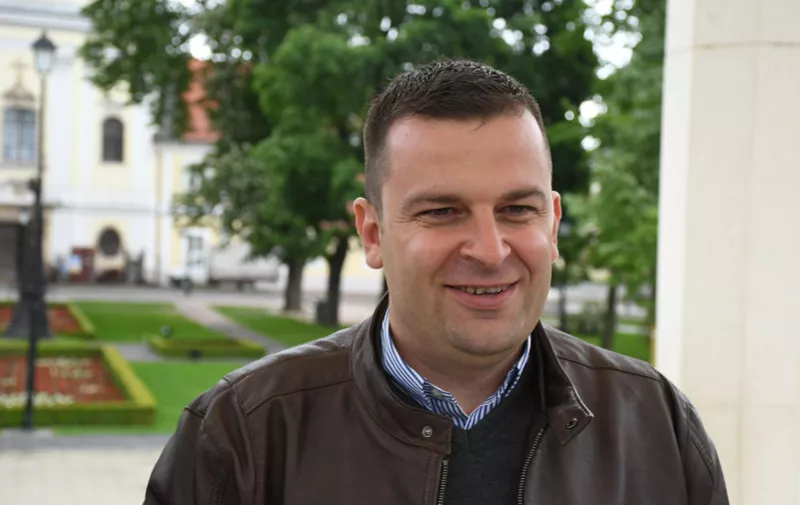 17.05.2021., Bjelovar - Dario Hrebak potvrdio novi mandat gradonacelnika vec u prvom krugu uvjerljivom pobjedom od 66,68% osvojenih glasova. rPhoto:Damir Spehar/PIXSELL