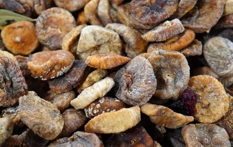 Dried figs background. Candied figs fruit close-up. Oriental sweets for tea.,Image: 481150046, License: Royalty-free, Restrictions: , Model Release: yes, Credit line: Profimedia