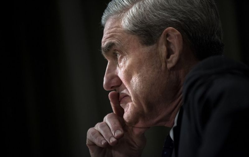(FILES) This file photo taken on May 16, 2013 shows 
Federal Bureau of Investigation(FBI) Director Robert Mueller testifying during a hearing of the US Senate Appropriations Committee on Capitol Hill in Washington, DC. 
Deputy Attorney General Rod Rosenstein on May 17, 2017, named Mueller as special counsel to lead the probe into alleged Russian meddling and possible collusion with US President Donald Trump's team, as the president stands accused of seeking to stall the investigation.
 / AFP PHOTO / BRENDAN SMIALOWSKI