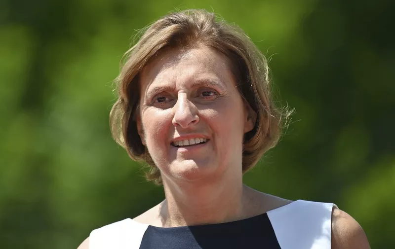 Britta Ernst resigns as Brandenburg's Minister of Education. ARCHIVE PHOTO; Britta ERNST, wife of Olaf Scholz. Single image, cropped single motif, portrait, portrait, portrait. 48th G7 Summit 2022 at Schloss Elmau from June 26-28, 2022. ? (Photo by Frank Hoermann/SVEN SIMON / SVEN SIMON / dpa Picture-Alliance via AFP)