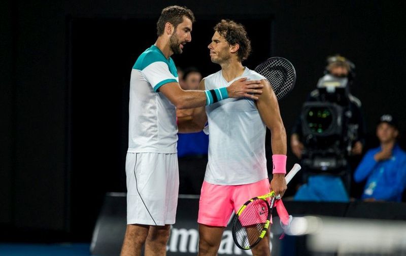 MELBOURNE, VIC &#8211; JANUARY 23: Rafael Nadal of Spain greets Marin Cilic of Croatia after he retires injured in their Quarterfinals match during the 2018 Australian Open on January 23, 2018, at Melbourne Park Tennis Centre in Melbourne, Australia., Image: 361064369, License: Rights-managed, Restrictions: FOR EDITORIAL USE ONLY. Icon Sportswire (A Division of XML Team [&hellip;]