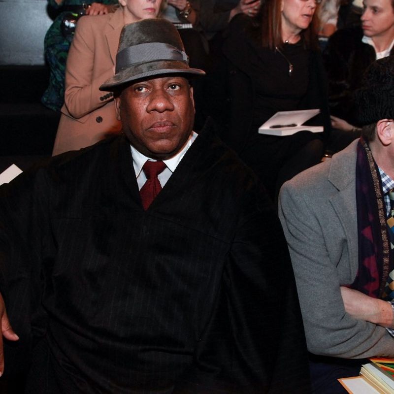 NEW YORK, NY - FEBRUARY 17: Vogue's American editor-at-large Andre Leon Talley and Hamish Bowles attend the Ralph Lauren Fall 2011 fashion show during Mercedes-Benz Fashion Week at Skylight Studio on February 17, 2011 in New York City.   Astrid Stawiarz/Getty Images for IMG/AFP (Photo by Astrid Stawiarz / GETTY IMAGES NORTH AMERICA / Getty Images via AFP)