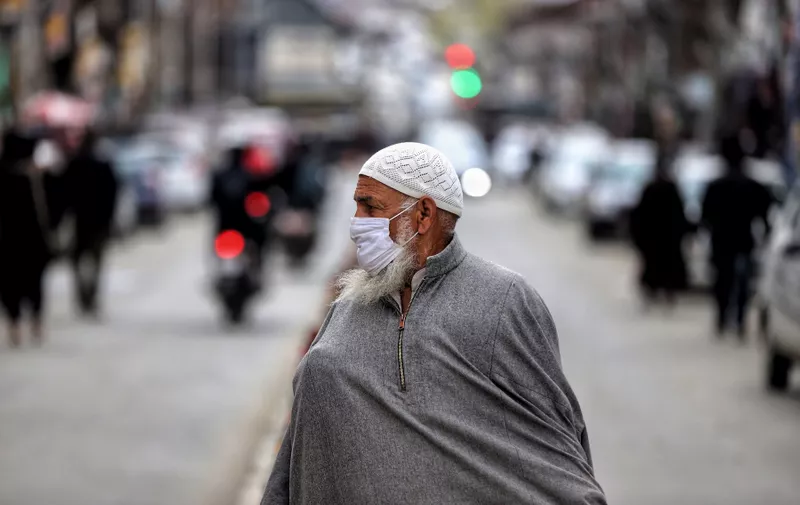 An elderly man wearing a mask walks in a market amid COVID-19 Coronavirus pandemic in Baramulla, jammu and Kashmir, India on 15 April 2021.
Daily Life In Jammu And Kashmir, Baramulla, India - 15 Apr 2021,Image: 605760439, License: Rights-managed, Restrictions: , Model Release: no, Credit line: Profimedia