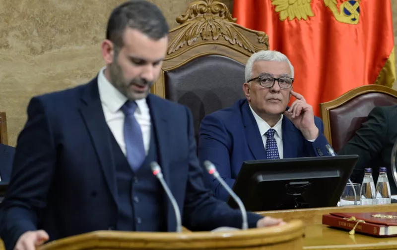 31, October, 2023, Podgorica - The session of the Assembly of Montenegro at which the new Government of Montenegro is elected. Andrija Mandic.    

31, oktobar, 2023, Podgorica - Sednica Skupstine  Crne Gore na kojoj se bira nova Vlada Crne Gore.     Photo: R.R./ATAImages/PIXSELL