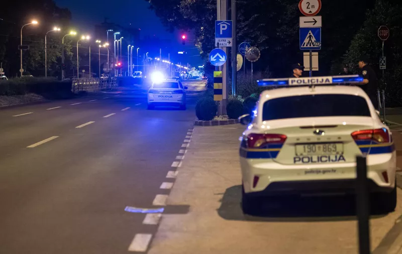 14.08.2023., Zagreb - Igraci AEK-a nakon treninga stigli u hotel uz snaznu sigurnosnu pratnju policije. Photo: Neva Zganec/PIXSELL
