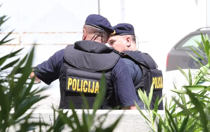 10.07.2015., Split - Dragan Vaciljkovic, poznatii kao kapetan Dragan, doveden je Zupanijski sud pod jakom mjerama policijske zastite. Photo: Ivo Cagalj/PIXSELL