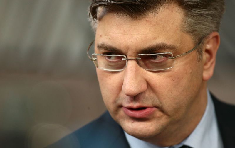 BRUSSELS, BELGIUM - MARCH 22: Prime Minister of Croatia, Andrej Plenkovic arrives at the Council of the European Union for the first day of the European Council leaders' summit at the Europa building on March 22, 2018 in Brussels, Belgium. European Union leaders meet today for the two-day European Council. The agenda will include discussion on the recent nerve agent attack in Salisbury, which the UK hold the Russian state responsible, and US President Donald Trump's announcement on tariffs for steel and aluminium imports. The proposed Brexit transition deal between the European Union and the United Kingdom is also expected to be approved.  (Photo by Jack Taylor/Getty Images)