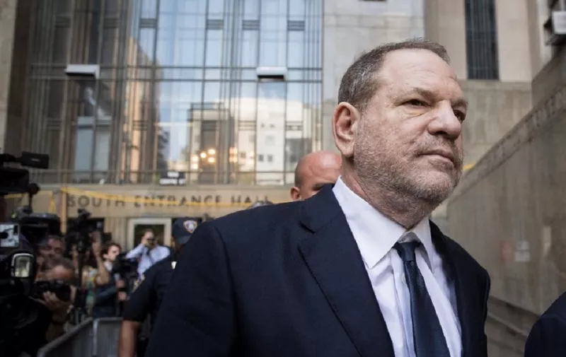 NEW YORK, NY - JUNE 5: Harvey Weinstein exits State Supreme Court, June 5, 2018 in New York City. Weinstein pleaded not guilty on two counts of rape and one count of a criminal sexual act.   Drew Angerer/Getty Images/AFP