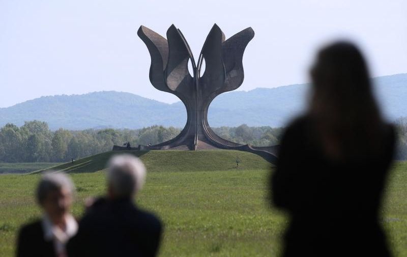 26.04.2015., Jasenovac - Komemoracija u znak sjecanja na 22. travnja 1945., dan proboja zatocenika iz koncetracijskog logora Jasenovac. Photo: Igor Kralj/PIXSELL