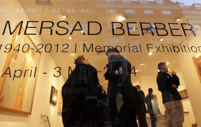 08.04.2014., London - Svecano otvorenje memorijalne izlozbe Mersada Berbera u galeriji Albemarle u Londonu.
Photo: Tomislav Krasnec/VLM/PIXSELL