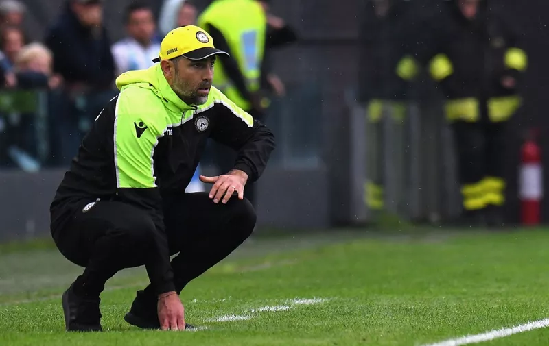 UDINE, ITALY - MAY 18: Igor Tudor head coach of Udinese Calcio reacts during the Serie A match between Udinese and SPAL at Friuli Stadium on May 18, 2019 in Udine, Italy.  (Photo by Alessandro Sabattini/Getty Images)