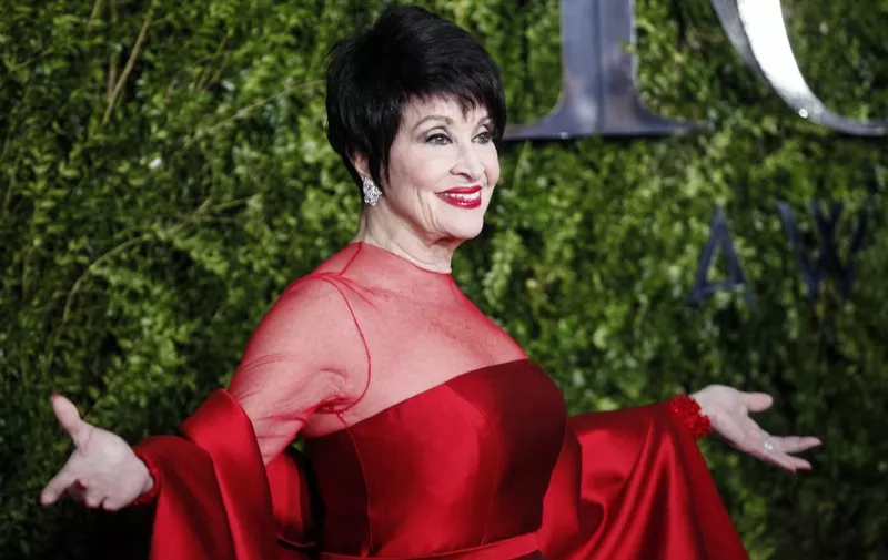 (FILES) Chita Rivera poses on arrival for the American Theatre Wing's 69th Annual Tony Awards at the Radio City Music Hall in New York City on June 7, 2015. AFP PHOTO/ Kena Betancur. Chita Rivera -- a singer, dancer and actress who lit up Broadway stages over six decades in such shows as "West Side Story" and "Chicago" as one of the foremost entertainers of her generation -- died at the age of 91 on January 30, 2024, her publicist said. (Photo by KENA BETANCUR / AFP)